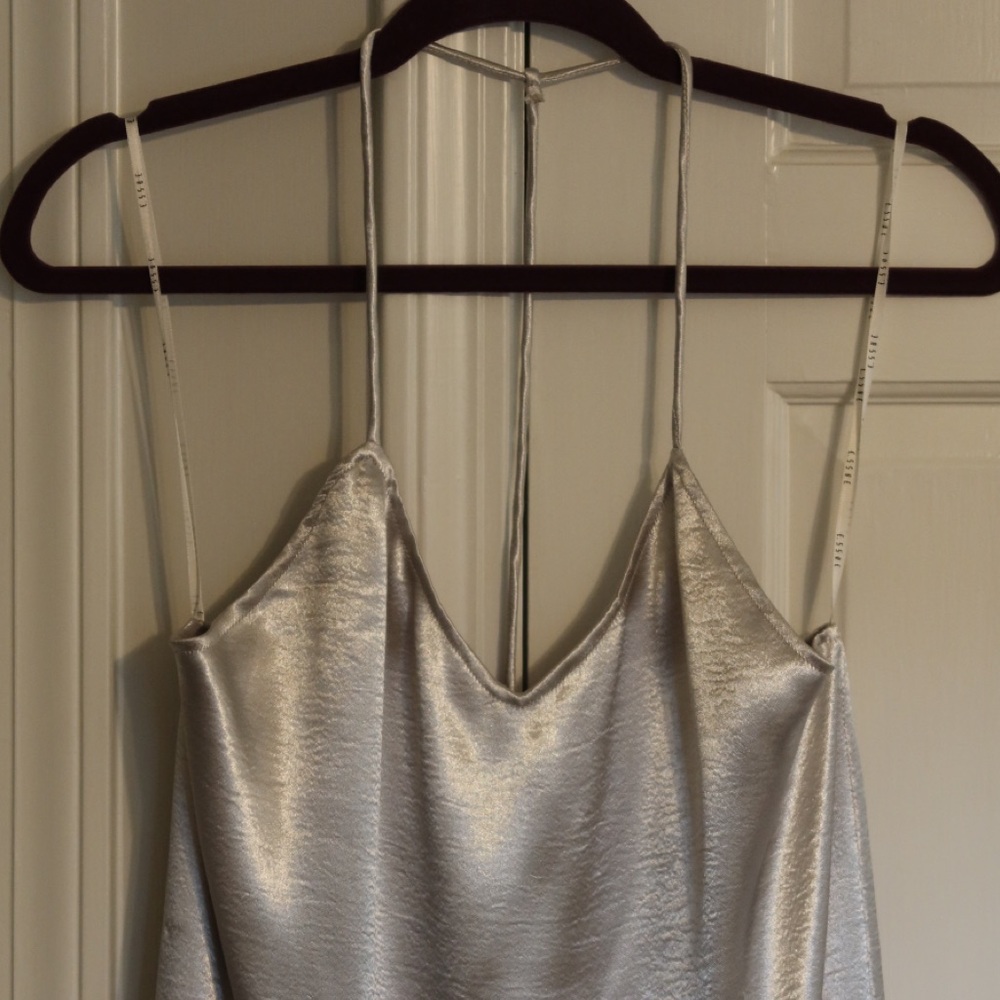 Essue Shimmery Silver Dress - Picture 3 of 5